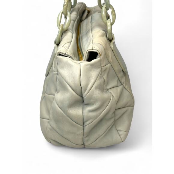 Miu Miu Chevron Quilted Leather Chain Shoulder Bag - Picture 8 of 11